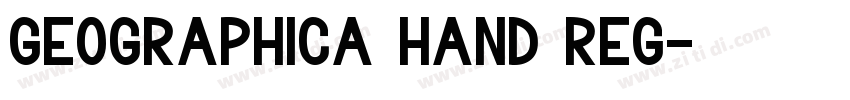 Geographica Hand Reg字体转换